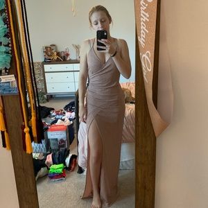 Windsor Light Pink Sparkle Prom Dress